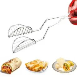 Tom Küche & Esszimmer-Taco-Shell-Maker-Presse aus Edelstahl – Für authentische hausgemachte Tacos