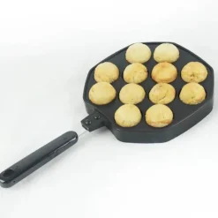 Tom Küche & Esszimmer-Takoyaki-Maker – Oktopusbällchen-Kocher mit 12 Mulden