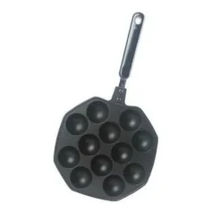 Tom Küche & Esszimmer-Takoyaki-Maker – Oktopusbällchen-Kocher mit 12 Mulden