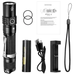 The Outdoor Vault Camping-Werkzeuge|Camping Im Freien-Taktische LED-Taschenlampe – Helles Nachtlicht