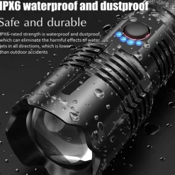 The Outdoor Vault Camping-Werkzeuge|Outdoor-Artikel-Taktische LED-Taschenlampe – Ultrahelles Ranger-Licht