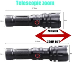 The Outdoor Vault Camping-Werkzeuge|Outdoor-Artikel-Taktische LED-Taschenlampe – Ultrahelles Ranger-Licht