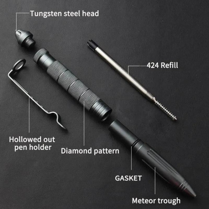 The Outdoor Vault Camping Im Freien|Outdoor-Gadgets-Taktischer Survival-Stift - Meteor Defense Tool Notfallausrüstung