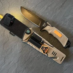 The Outdoor Vault Camping-Werkzeuge|Camping Im Freien-Taktisches Überlebensmesser – Militärisches Schneidwerkzeug für den Einsatz im Freien