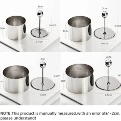Tom Küche & Esszimmer-Taro-Reisform aus Edelstahl, langlebiger Dessert-Maker
