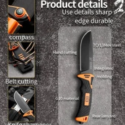 Cozy Living Camping-Werkzeuge|Camping Im Freien-Taschenmesser aus Edelstahl – EDC-Allzweckwerkzeug