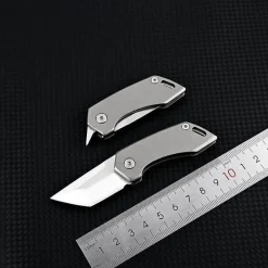 The Outdoor Vault Camping Im Freien|Outdoor-Artikel-Taschenmesser aus Titan – Leichtes Werkzeug für den Schlüsselanhänger