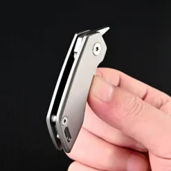 The Outdoor Vault Camping Im Freien|Outdoor-Artikel-Taschenmesser aus Titan – Leichtes Werkzeug für den Schlüsselanhänger