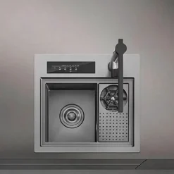 The Culinary Kit Küche & Esszimmer-Tassenspüler aus Edelstahl – Benutzerfreundliches Spülbeckenzubehör