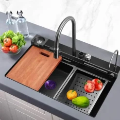 The Culinary Kit Küche & Esszimmer-Tassenspüler mit Wabenstruktur – Prime Flow Wasserfall-Spülsystem