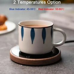 The Culinary Kit Küche & Esszimmer-Tassenwärmer-Untersetzer aus Keramik – eleganter Getränkewärmer