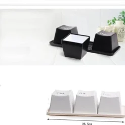 Cup Couture Küche & Esszimmer-Tastatur-Becher-Set – Strg + Alt + Entf, Teetassen, 3 Stück