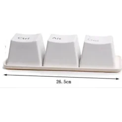 Cup Couture Küche & Esszimmer-Tastatur-Becher-Set – Strg + Alt + Entf, Teetassen, 3 Stück