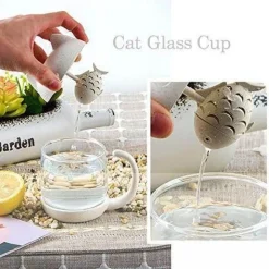 The Cozy Mug Küche & Esszimmer-Teebecher mit Filter – Süße Teetasse zum Aufbrühen