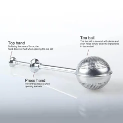 The Cozy Mug Küche & Esszimmer-Tee-Ei aus Edelstahl – langlebiger Teefilter für losen Tee