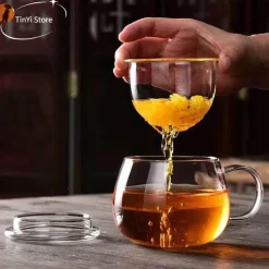 Plates u0026 More Küche & Esszimmer-Tee-Ei aus Glas – 350 ml Trinkgeschirr für das Home Office