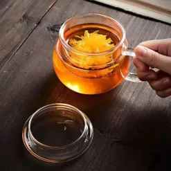 Plates u0026 More Küche & Esszimmer-Tee-Ei aus Glas – 350 ml Trinkgeschirr für das Home Office