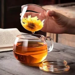 Plates u0026 More Küche & Esszimmer-Tee-Ei aus Glas – 350 ml Trinkgeschirr für das Home Office