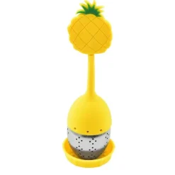 Tom Küche & Esszimmer-Tee-Ei aus Silikon – Kaffee-Gewürzsieb aus Edelstahl