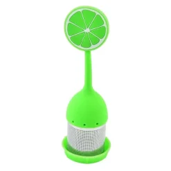 Tom Küche & Esszimmer-Tee-Ei aus Silikon – Kaffee-Gewürzsieb aus Edelstahl