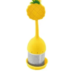 Tom Küche & Esszimmer-Tee-Ei aus Silikon – Kaffee-Gewürzsieb aus Edelstahl