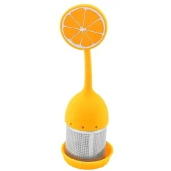 Tom Küche & Esszimmer-Tee-Ei aus Silikon – Kaffee-Gewürzsieb aus Edelstahl