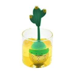 Tom Küche & Esszimmer-Tee-Ei aus Silikon – Kaffee-Gewürzsieb aus Edelstahl