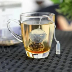 Tom Küche & Esszimmer-Tee-Ei aus Silikon – Taucher-Design für losen Kräutertee