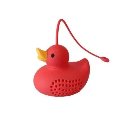 The Cozy Mug Küche & Esszimmer-Tee-Ei aus Silikon mit Ente – süßes Zubehör für die Zubereitung von losem Tee