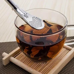 The Cozy Mug Küche & Esszimmer-Teehalme aus Edelstahl – wiederverwendbare, umweltfreundliche Teelöffel