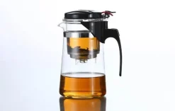 The Cozy Mug Küche & Esszimmer-Teekanne aus Glas – auslaufsicherer Premium-Brühbehälter