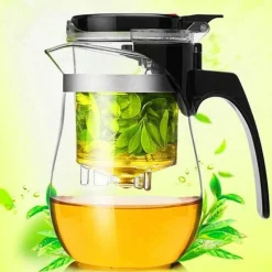 The Cozy Mug Küche & Esszimmer-Teekanne aus Glas – auslaufsicherer Premium-Brühbehälter