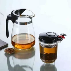 The Cozy Mug Küche & Esszimmer-Teekanne aus Glas – auslaufsicherer Premium-Brühbehälter