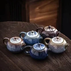 Plates u0026 More Küche & Esszimmer-Teekanne aus Yixing-Ton – exquisite Sternglasur, 250 ml, Kung-Fu-Wasserkessel