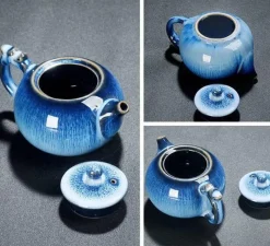 Plates u0026 More Küche & Esszimmer-Teekanne aus Yixing-Ton – exquisite Sternglasur, 250 ml, Kung-Fu-Wasserkessel