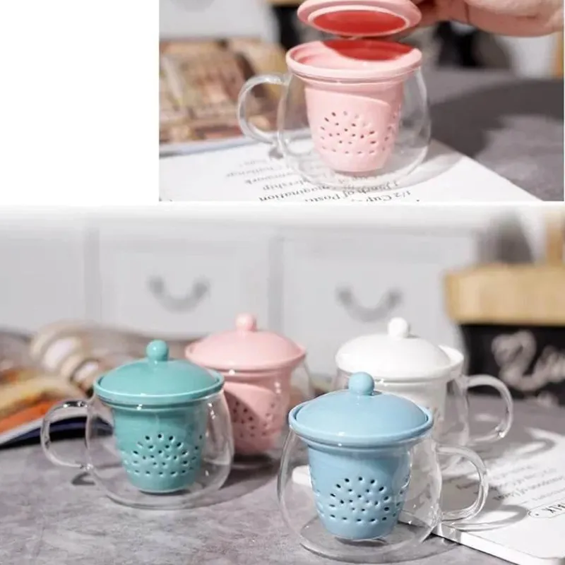 Plates u0026 More Küche & Esszimmer-Teekannen-Set aus Glas – hitzebeständiges Keramik-Teesieb für Pu-Erh-Tee