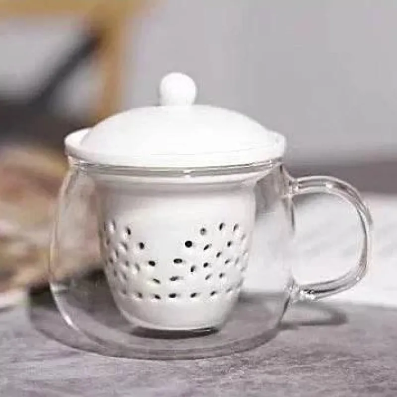 Plates u0026 More Küche & Esszimmer-Teekannen-Set aus Glas – hitzebeständiges Keramik-Teesieb für Pu-Erh-Tee