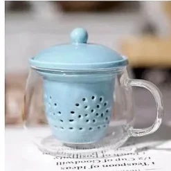 Plates u0026 More Küche & Esszimmer-Teekannen-Set aus Glas – hitzebeständiges Keramik-Teesieb für Pu-Erh-Tee