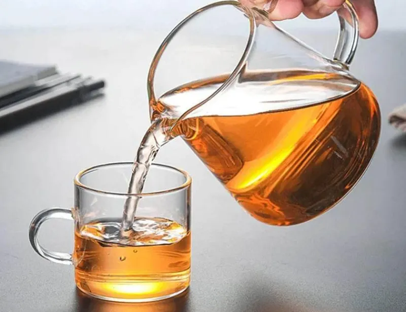 Plates u0026 More Küche & Esszimmer-Teekannen-Set aus Glas – hitzebeständiges Puer-Teesieb