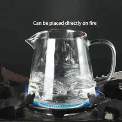 Plates u0026 More Küche & Esszimmer-Teekannen-Set aus Glas – hitzebeständiges Puer-Teesieb