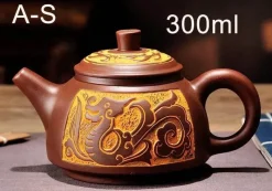 Plates u0026 More Küche & Esszimmer-Teekannen-Set aus Yixing-Bronze – Antiker lila Schlamm, 300 ml, 550 ml