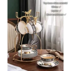 Feast u0026 Flair Küche & Esszimmer-Teeservice aus Bone China – Elegantes europäisches Porzellan-Teegeschirr