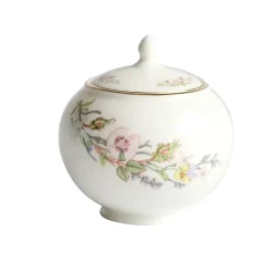 Feast u0026 Flair Küche & Esszimmer-Teeservice aus Bone China: Teekanne, Teetasse, Untertasse, Obstteller, Tablett, Becher und Geschirr