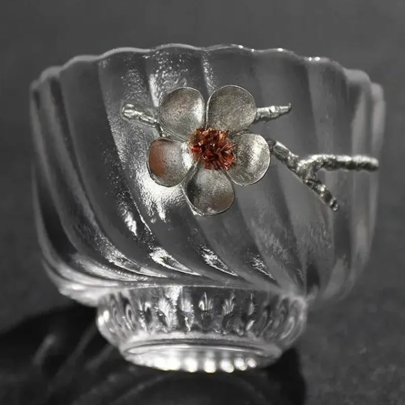 Plates u0026 More Küche & Esszimmer-Teetassen-Set – Elegantes, geschnitztes Zinnglas, hitzebeständiges Puer-Design