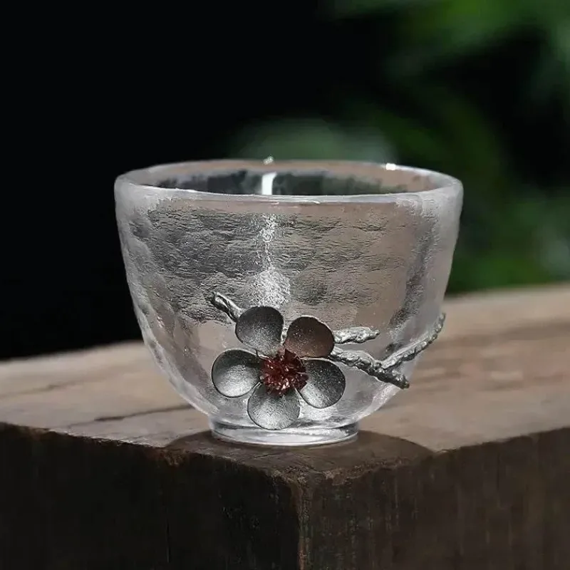 Plates u0026 More Küche & Esszimmer-Teetassen-Set – Elegantes, geschnitztes Zinnglas, hitzebeständiges Puer-Design