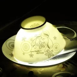 Feast u0026 Flair Küche & Esszimmer-Teetassen-Set aus Keramik – elegante Kaffeetassen aus britischem Porzellan, 200 ml