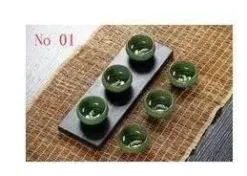 Plates u0026 More Küche & Esszimmer-Teetassen-Set aus Keramik mit goldenem Fisch – chinesisches Jingdezhen-Design