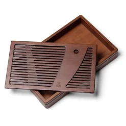 Brew Bliss Küche & Esszimmer-Teezeremonie-Tablett aus Bambus – Teeservice-Zubehör aus Massivholz