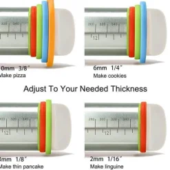 Deco Küche & Esszimmer-Teigroller aus Edelstahl – einfaches Backwerkzeug für Hobbyköche