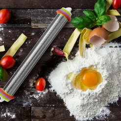 Deco Küche & Esszimmer-Teigroller aus Edelstahl – einfaches Backwerkzeug für Hobbyköche